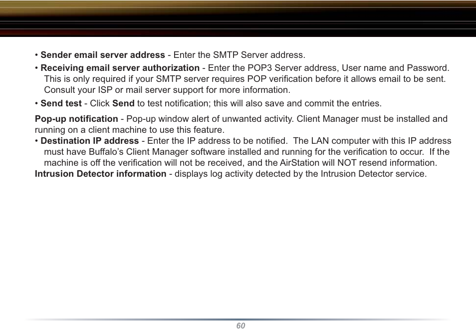Buffalo Technology WZR-RS-G54 User Manual | Page 60 / 107