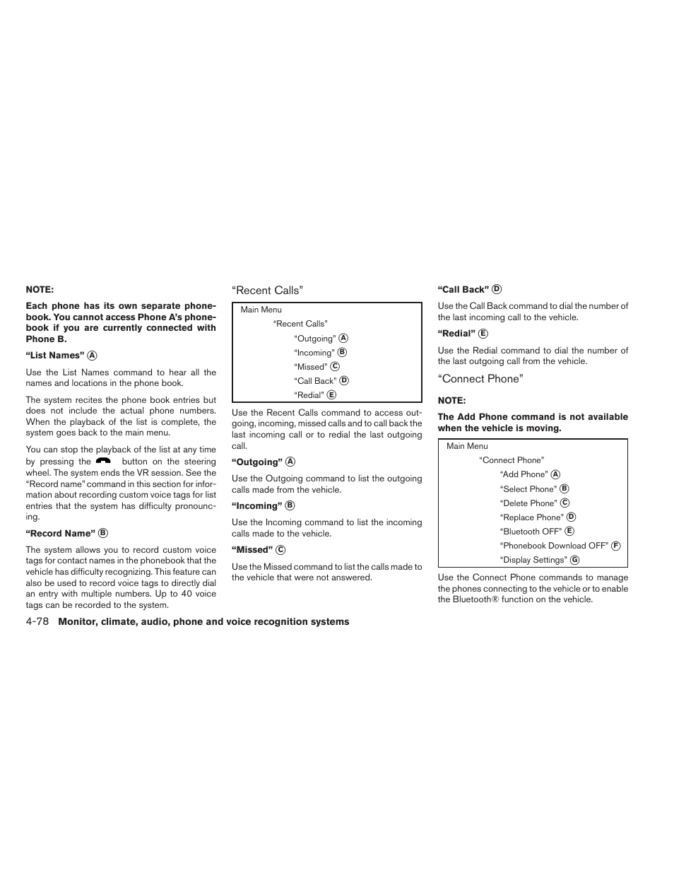 NISSAN 2014 Sentra - Owner's Manual User Manual | Page 229 / 388