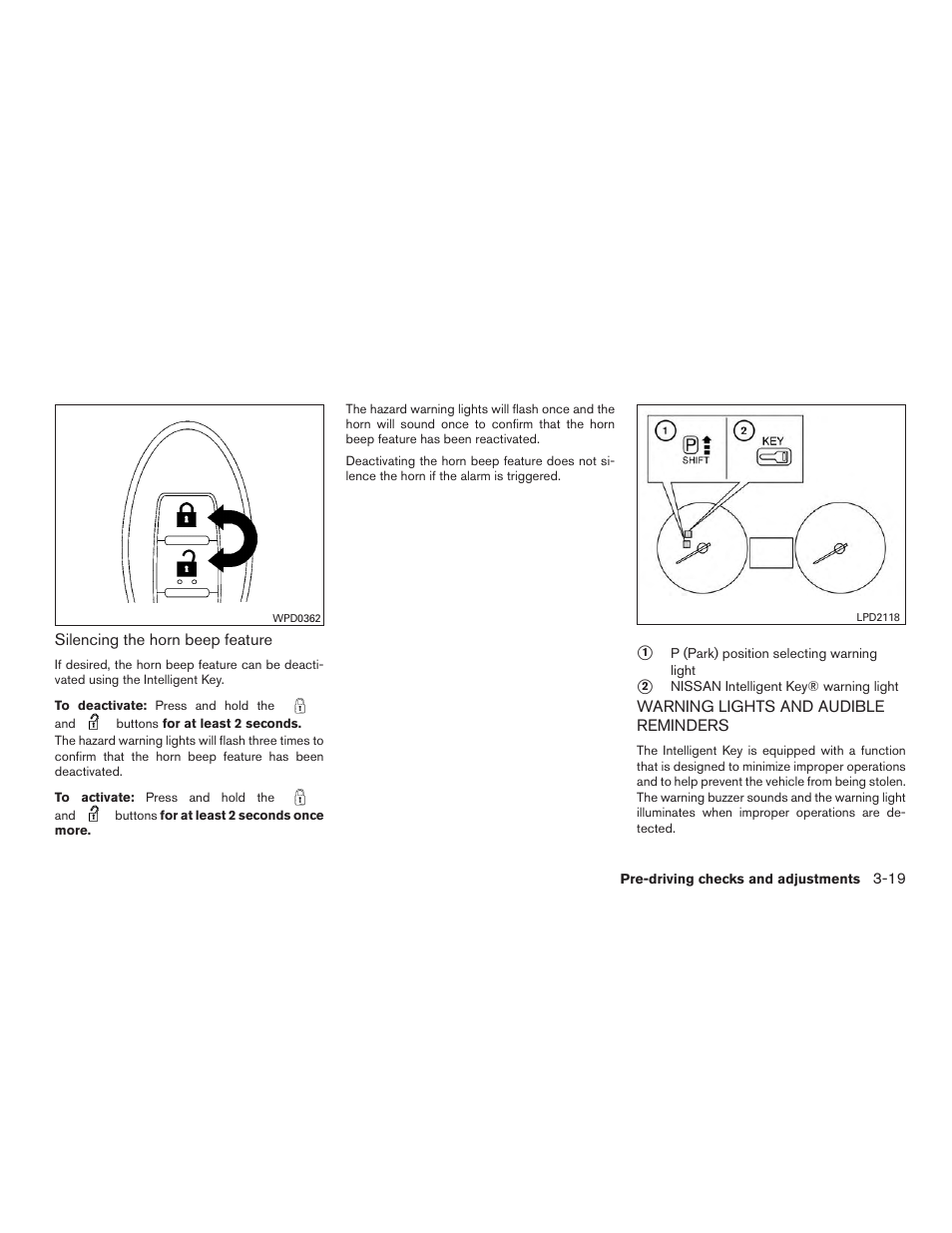 Warning lights and audible reminders -19 | NISSAN 2015 Sentra - Owner's Manual User Manual | Page 146 / 400