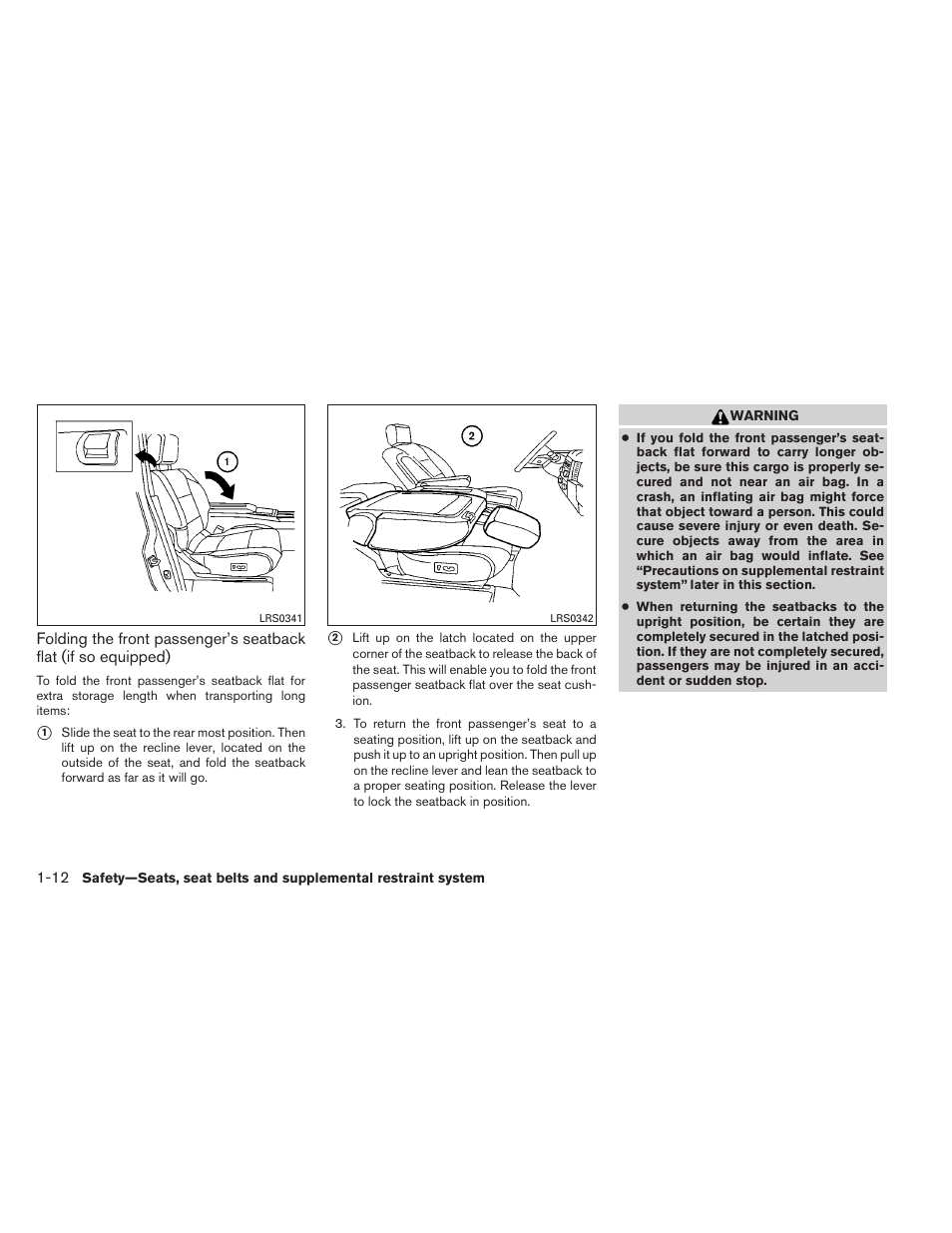 NISSAN 2012 Titan - Owner's Manual User Manual | Page 29 / 406