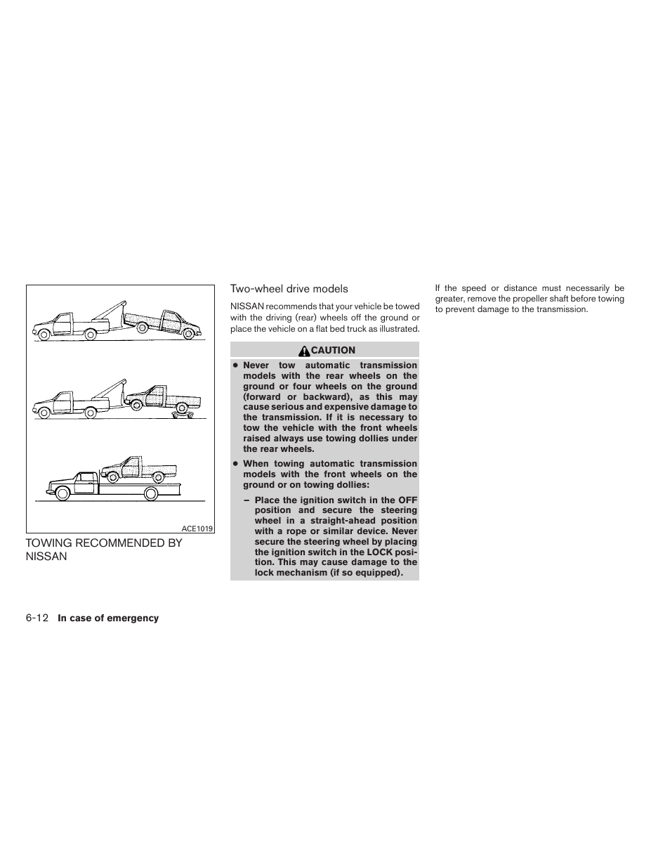 Towing recommended by nissan -12 | NISSAN 2012 Titan - Owner's Manual User Manual | Page 301 / 406