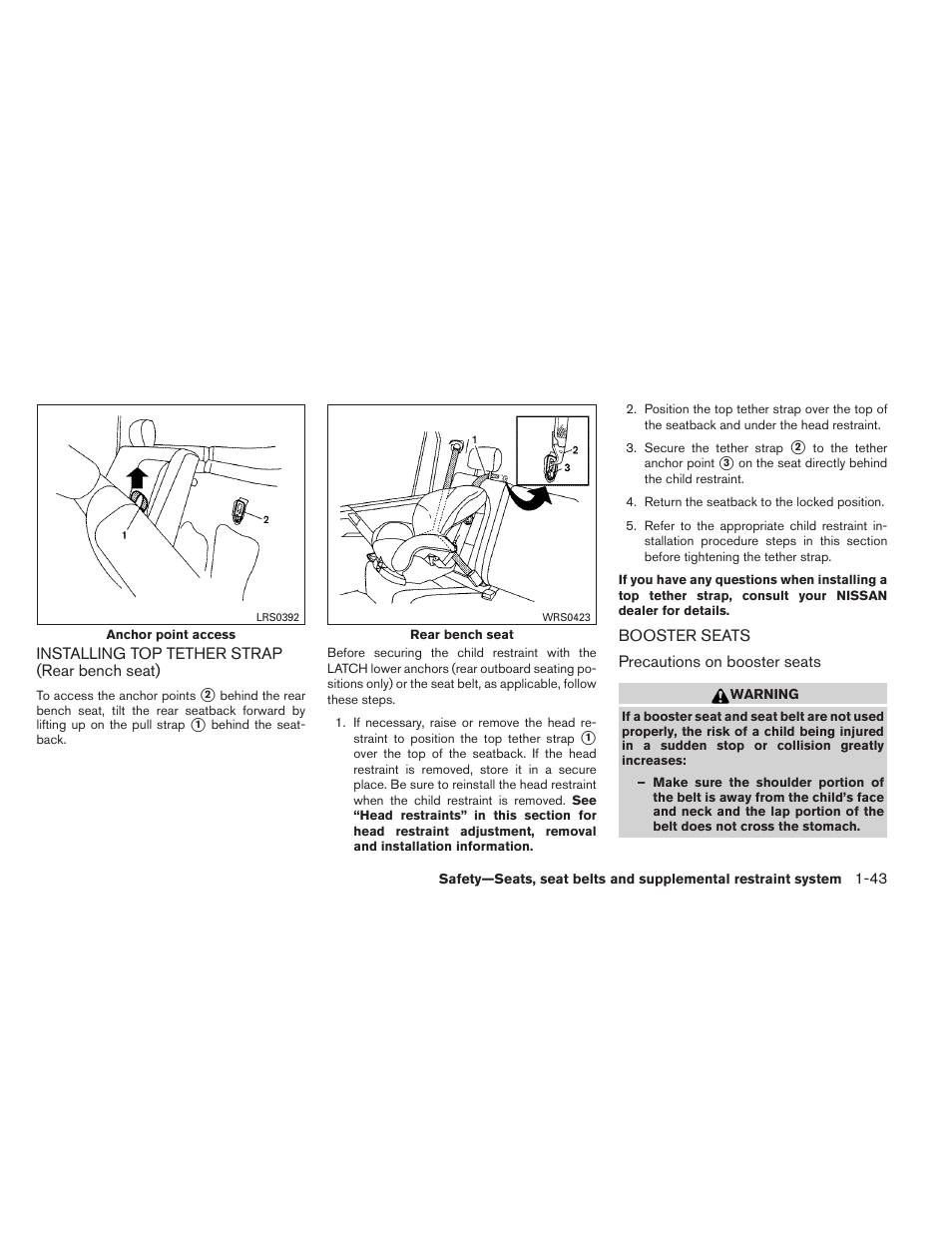 NISSAN 2012 Titan - Owner's Manual User Manual | Page 60 / 406