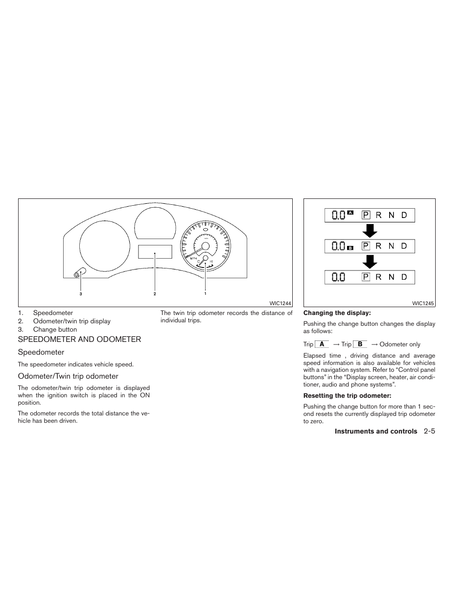 Speedometer and odometer -5 | NISSAN 2012 Titan - Owner's Manual User Manual | Page 86 / 406