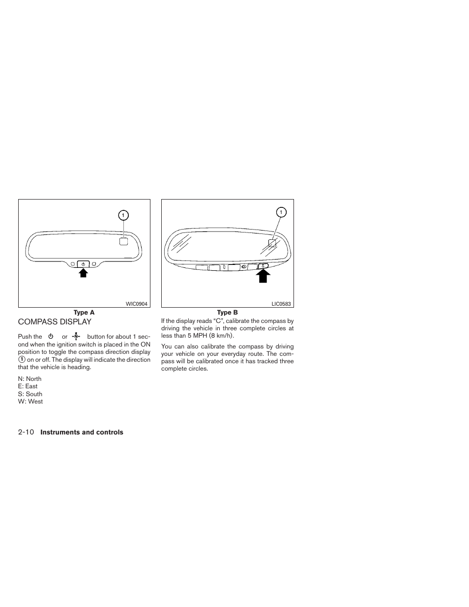 Compass display -10 | NISSAN 2012 Titan - Owner's Manual User Manual | Page 91 / 406