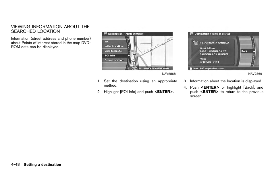 NISSAN 2012 Titan - Navigation System Owner's Manual User Manual | Page 116 / 251