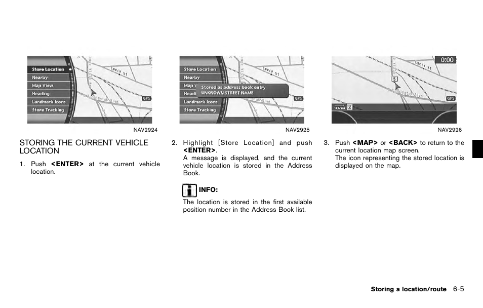 Storing the current vehicle location -5 | NISSAN 2012 Titan - Navigation System Owner's Manual User Manual | Page 159 / 251