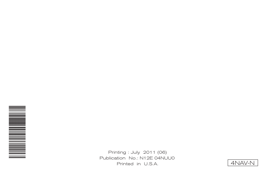 Navigation system | NISSAN 2012 Titan - Navigation System Owner's Manual User Manual | Page 251 / 251