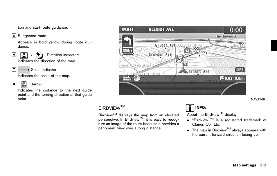 Birdview | NISSAN 2012 Titan - Navigation System Owner's Manual User Manual | Page 45 / 251