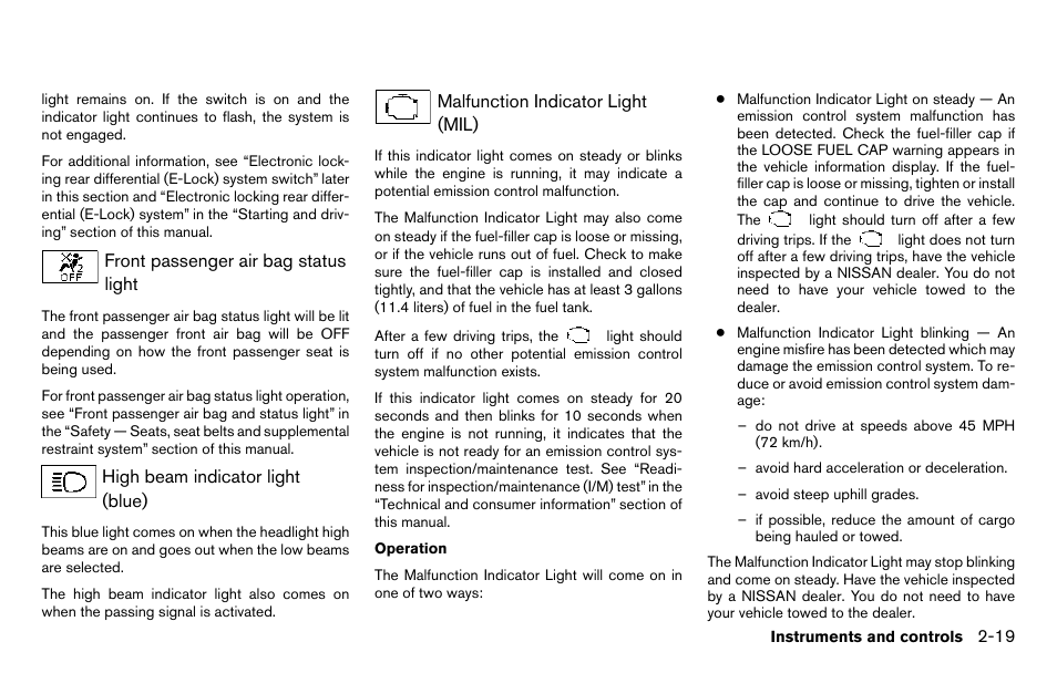 NISSAN 2013 Titan - Owner's Manual User Manual | Page 100 / 458