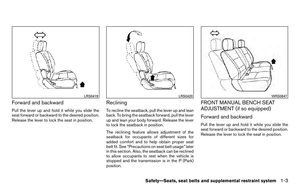 NISSAN 2013 Titan - Owner's Manual User Manual | Page 20 / 458