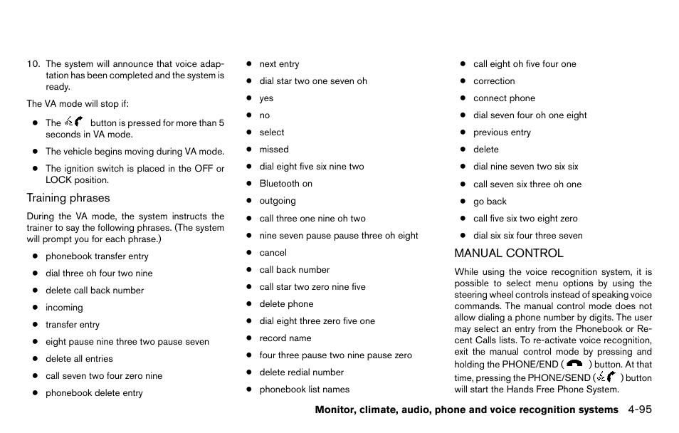 Manual control -95 | NISSAN 2013 Titan - Owner's Manual User Manual | Page 266 / 458