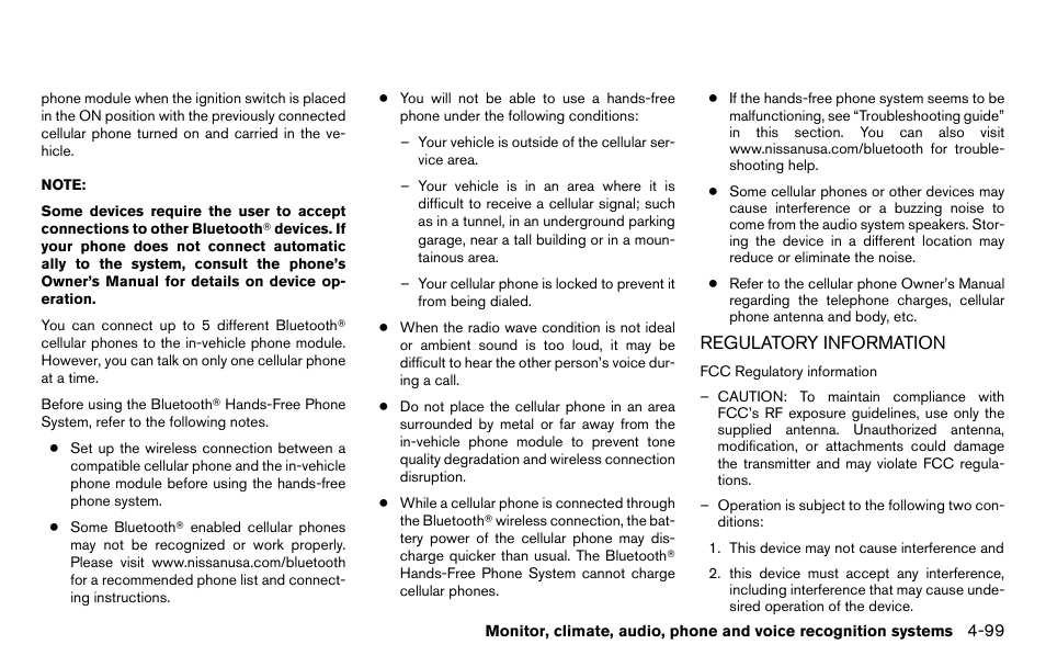 Regulatory information -99 | NISSAN 2013 Titan - Owner's Manual User Manual | Page 270 / 458