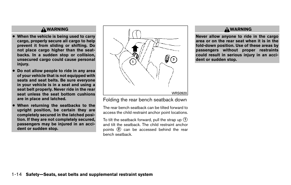 NISSAN 2013 Titan - Owner's Manual User Manual | Page 31 / 458