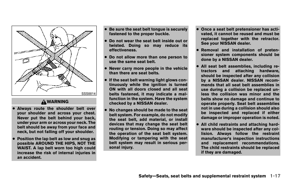 NISSAN 2013 Titan - Owner's Manual User Manual | Page 34 / 458