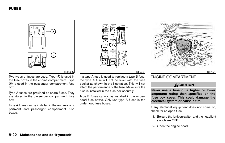 Fuses -22 | NISSAN 2013 Titan - Owner's Manual User Manual | Page 379 / 458