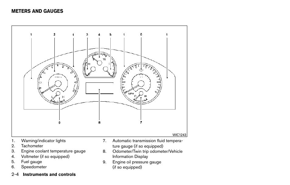 Meters and gauges -4 | NISSAN 2013 Titan - Owner's Manual User Manual | Page 85 / 458