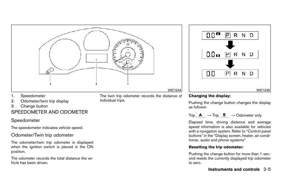 Speedometer and odometer -5 | NISSAN 2013 Titan - Owner's Manual User Manual | Page 86 / 458