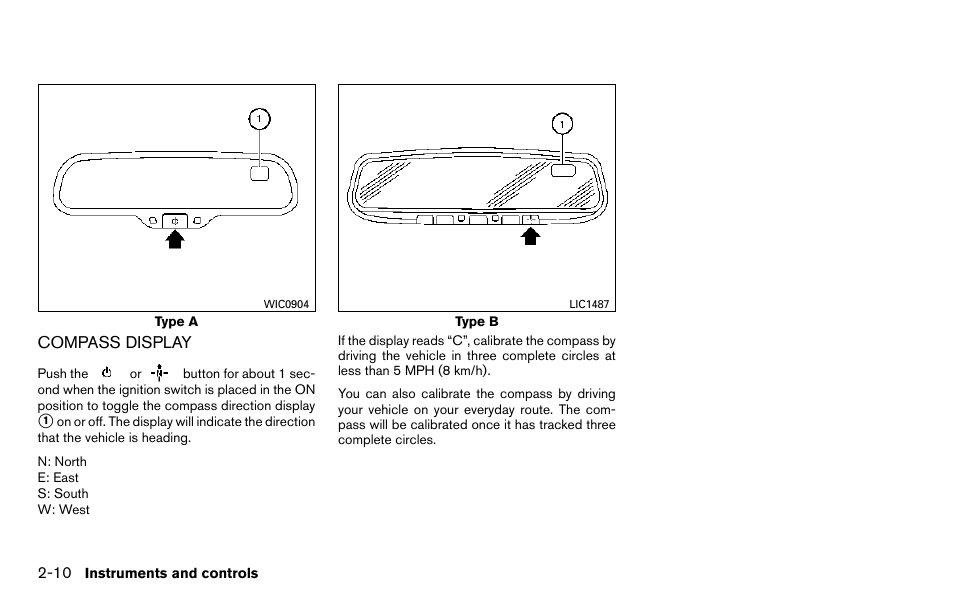 Compass display -10 | NISSAN 2013 Titan - Owner's Manual User Manual | Page 91 / 458