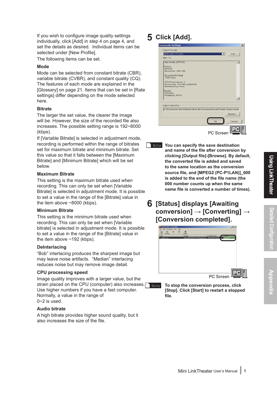 Click [add | Buffalo Technology PC-P1LAN User Manual | Page 5 / 23