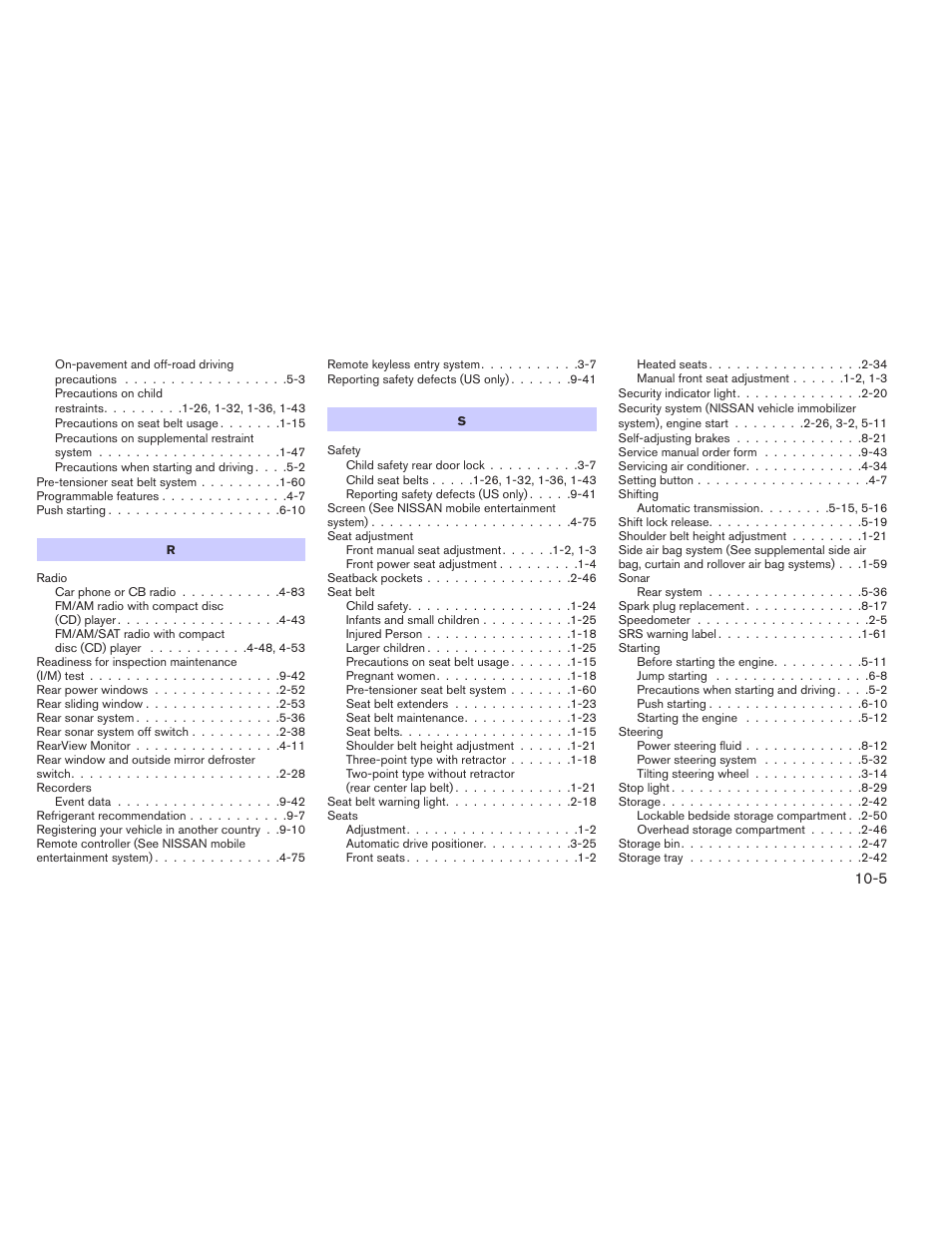 NISSAN 2014 Titan - Owner's Manual User Manual | Page 450 / 455