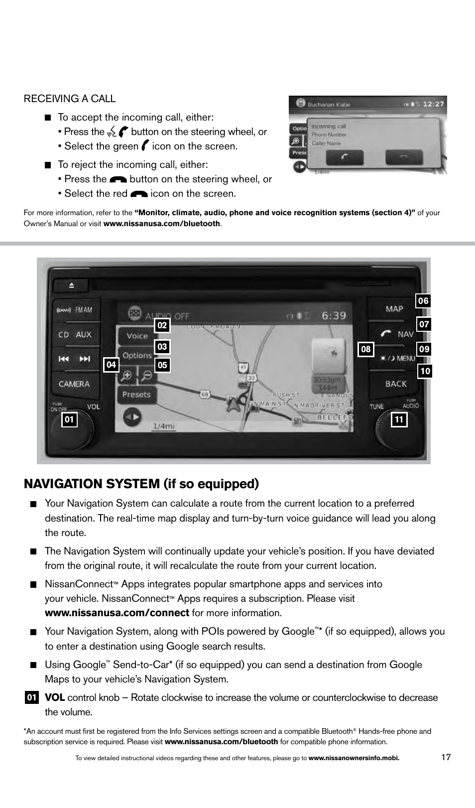 Navigation system (if so equipped) | NISSAN 2014 Titan - Quick Reference Guide User Manual | Page 19 / 24