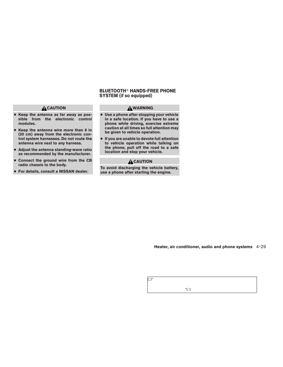 Bluetooth, Hands-free phone system, If so equipped) -29 | NISSAN 2008 Versa Hatchback - Owner's Manual User Manual | Page 159 / 304