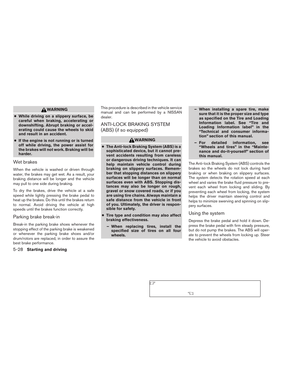 Anti-lock braking system (abs), If so equipped) -28 | NISSAN 2008 Versa Hatchback - Owner's Manual User Manual | Page 202 / 304