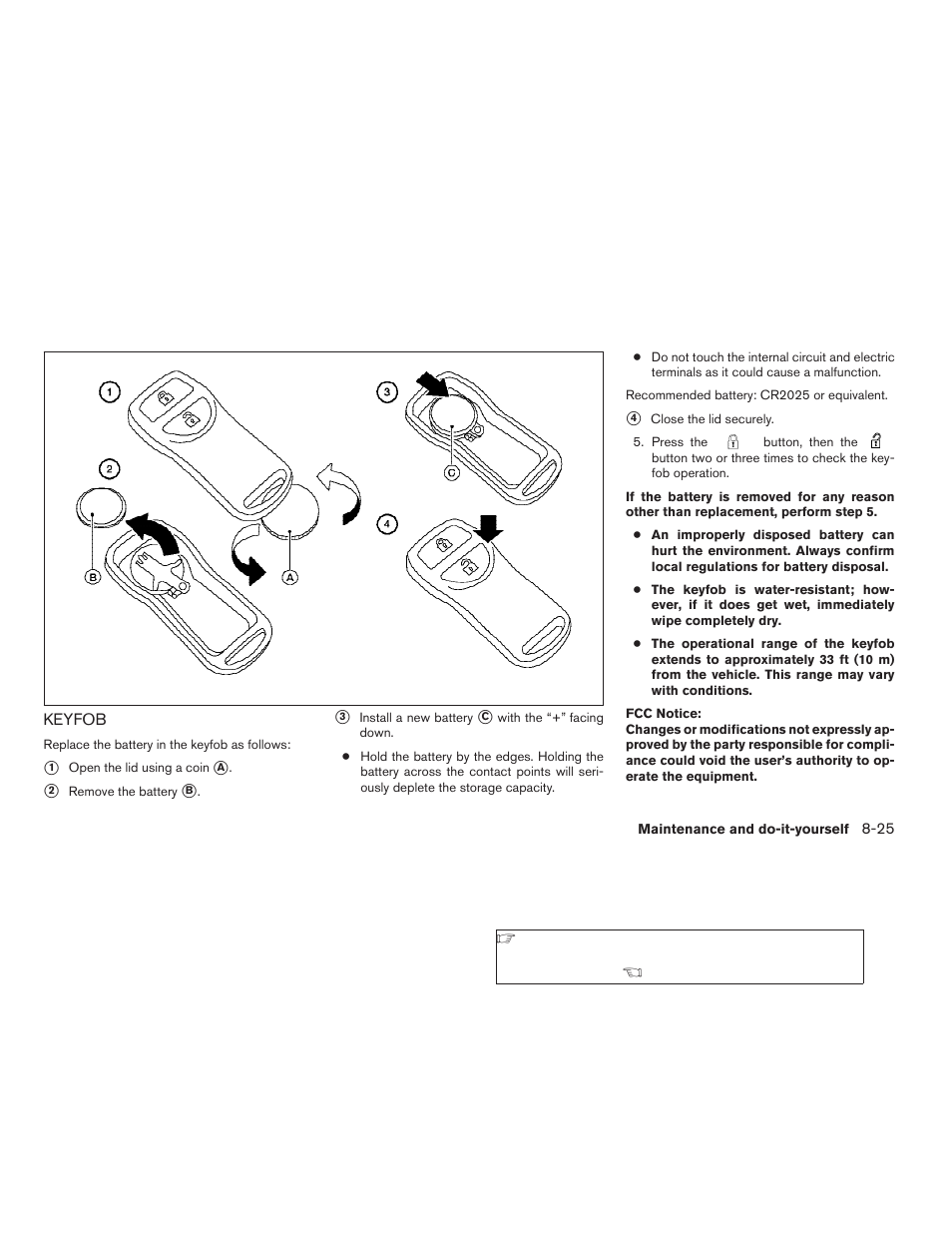 Keyfob -25 | NISSAN 2008 Versa Hatchback - Owner's Manual User Manual | Page 251 / 304