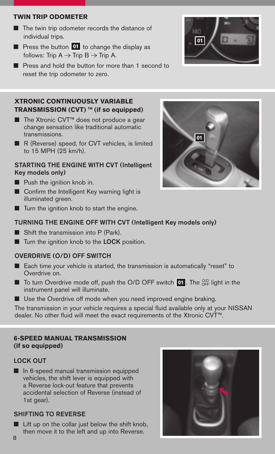 NISSAN 2008 Versa Hatchback - Quick Reference Guide User Manual | Page 10 / 19