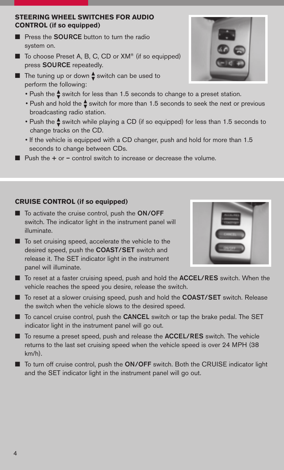 NISSAN 2008 Versa Hatchback - Quick Reference Guide User Manual | Page 6 / 19