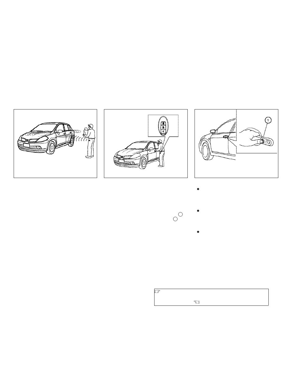 Nissan intelligent key™ operation -13 | NISSAN 2009 Versa Hatchback - Owner's Manual User Manual | Page 119 / 305