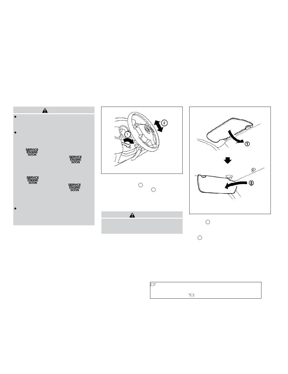 Steering wheel -28, Tilt operation -28, Sun visors -28 | NISSAN 2009 Versa Hatchback - Owner's Manual User Manual | Page 134 / 305
