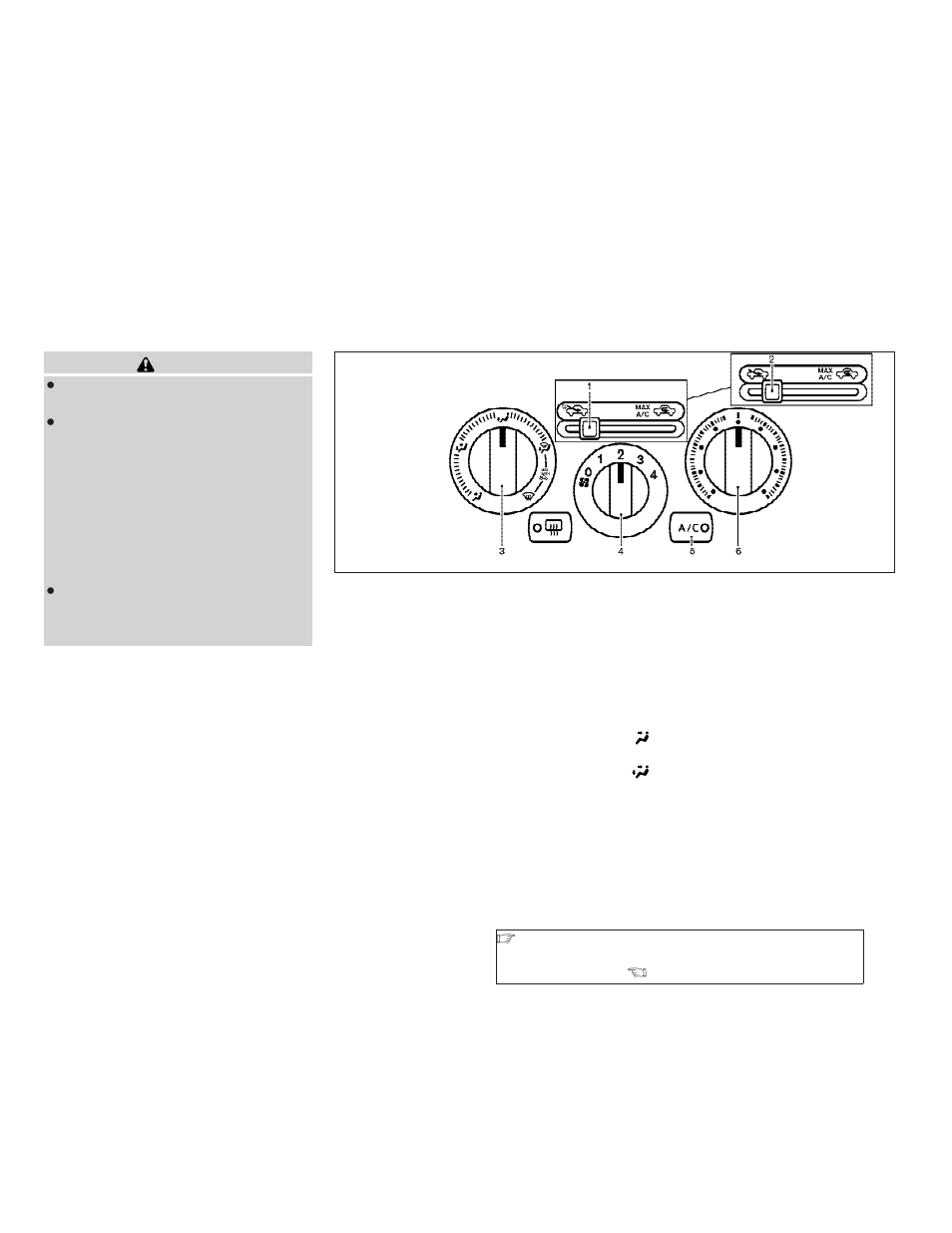 Heater and air conditioner -3, Controls -3 | NISSAN 2009 Versa Hatchback - Owner's Manual User Manual | Page 139 / 305