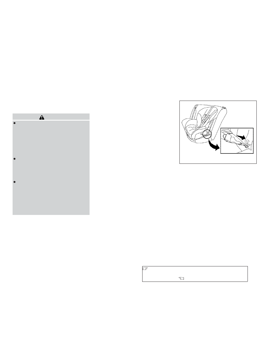 Child restraint installation using latch -21 | NISSAN 2009 Versa Hatchback - Owner's Manual User Manual | Page 39 / 305