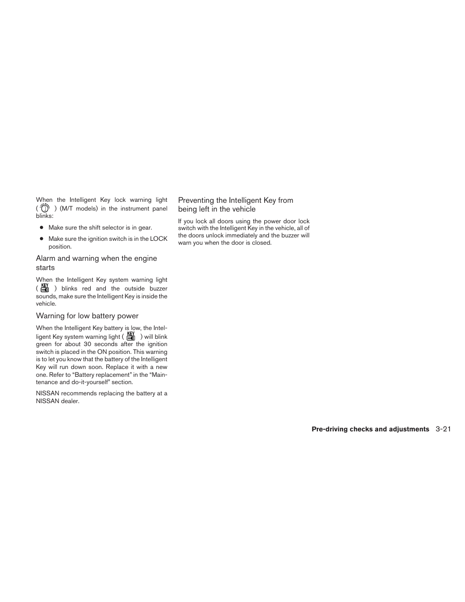 NISSAN 2010 Versa Hatchback - Owner's Manual User Manual | Page 136 / 338