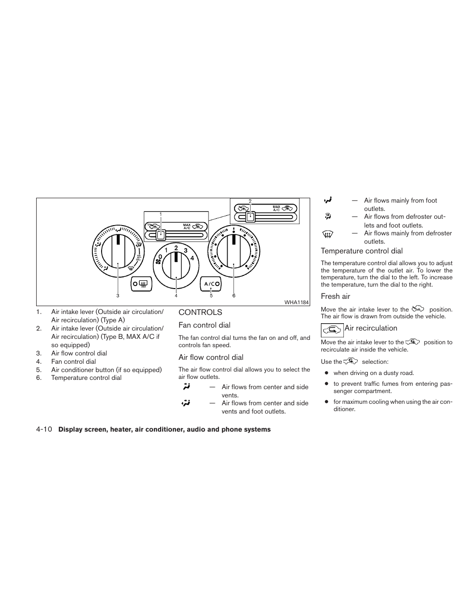 Controls -10 | NISSAN 2010 Versa Hatchback - Owner's Manual User Manual | Page 157 / 338