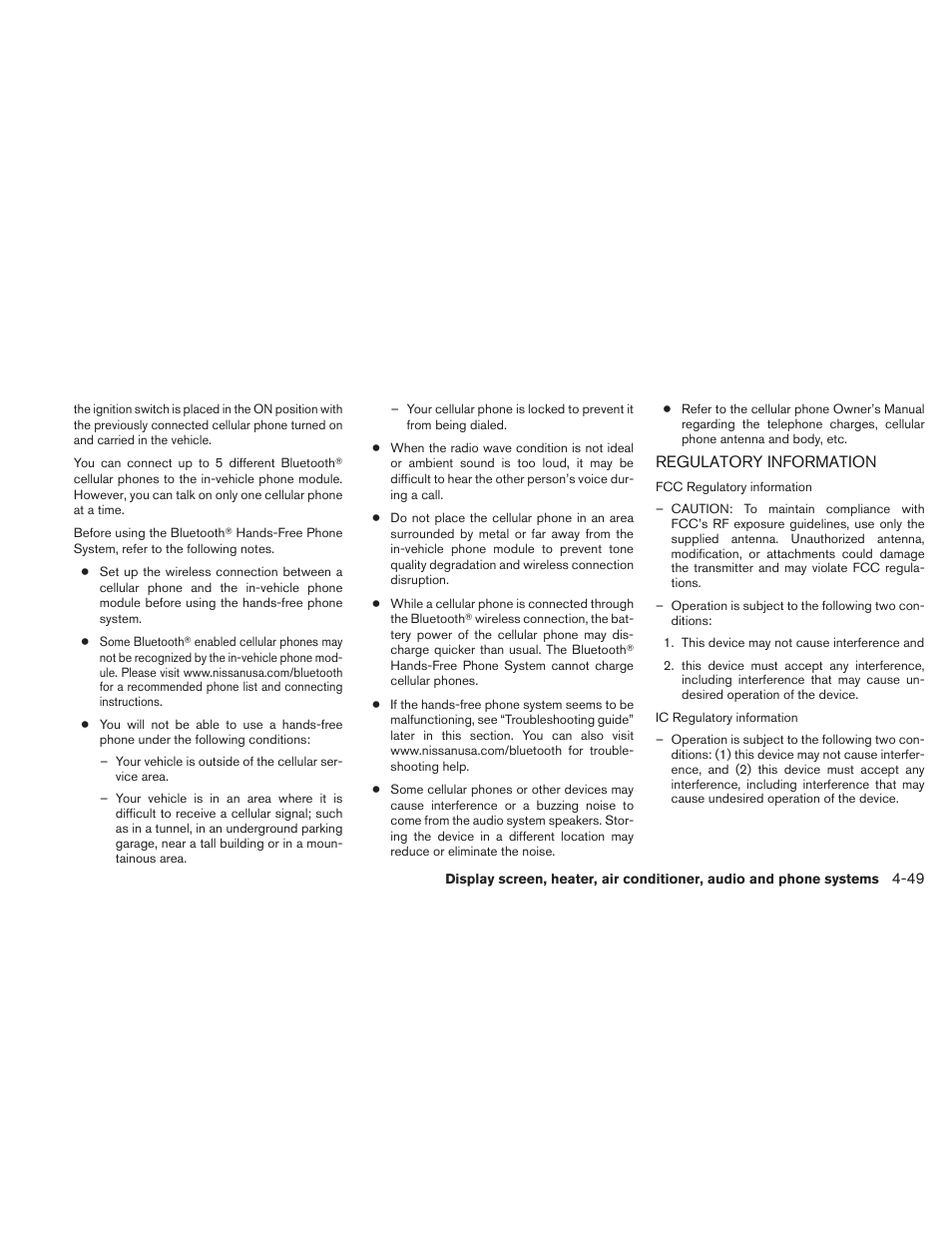 Regulatory information -49 | NISSAN 2010 Versa Hatchback - Owner's Manual User Manual | Page 196 / 338