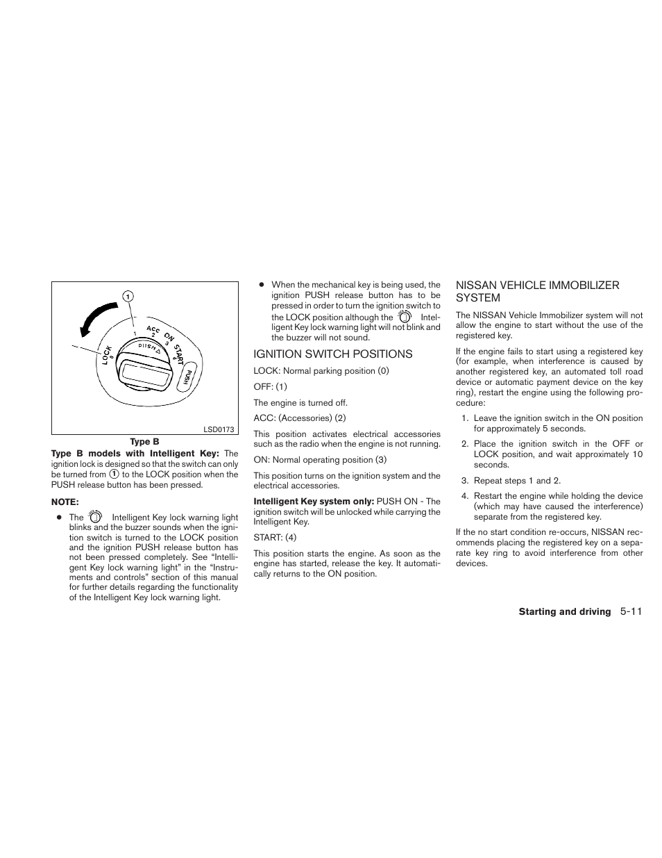 NISSAN 2010 Versa Hatchback - Owner's Manual User Manual | Page 220 / 338