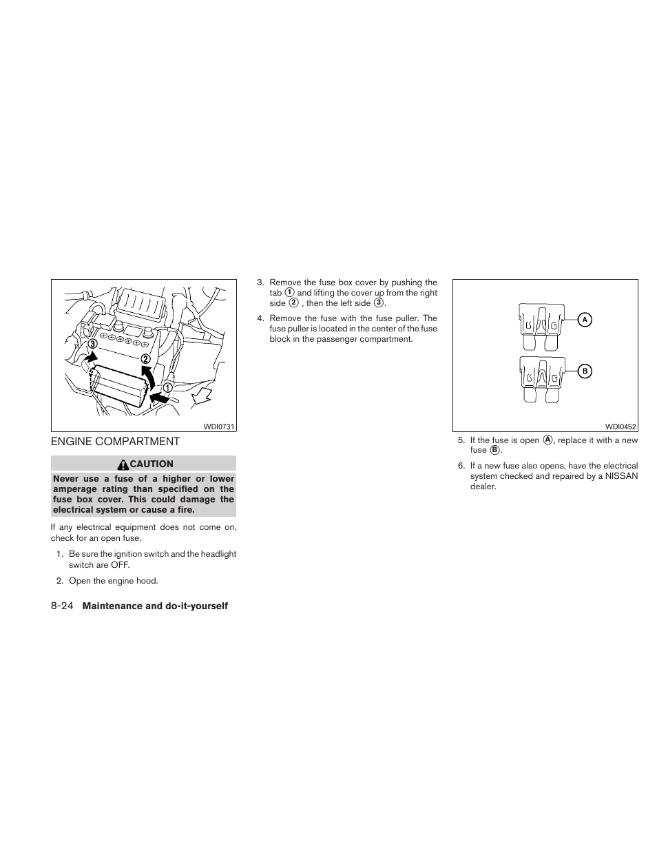 Engine compartment -24 | NISSAN 2010 Versa Hatchback - Owner's Manual User Manual | Page 287 / 338