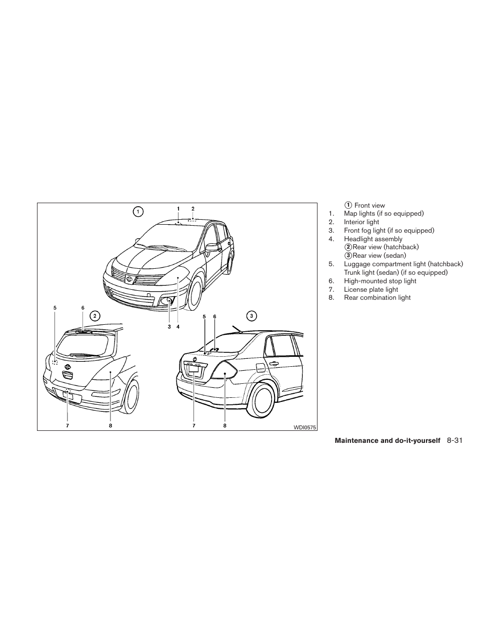 NISSAN 2010 Versa Hatchback - Owner's Manual User Manual | Page 294 / 338