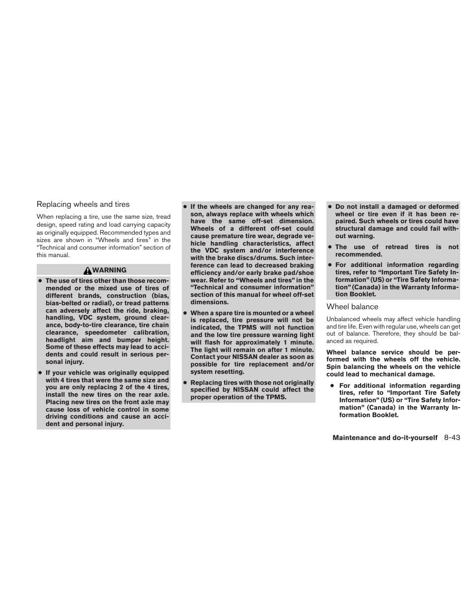 NISSAN 2010 Versa Hatchback - Owner's Manual User Manual | Page 306 / 338