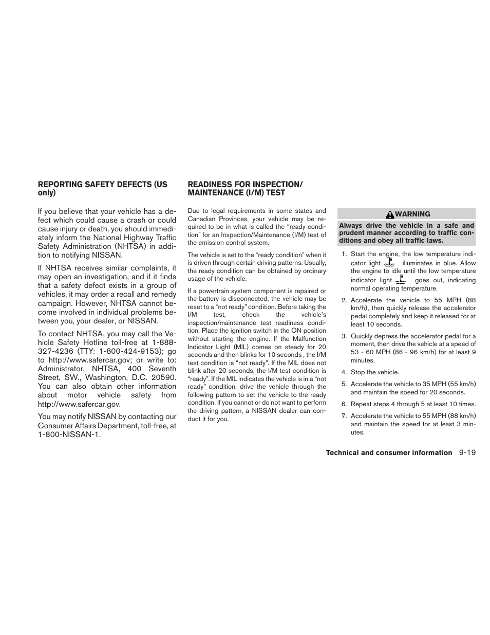 NISSAN 2010 Versa Hatchback - Owner's Manual User Manual | Page 326 / 338