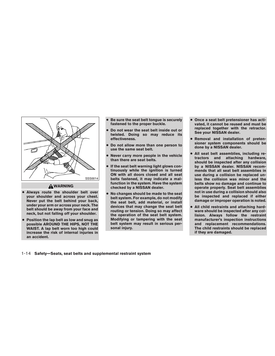 NISSAN 2010 Versa Hatchback - Owner's Manual User Manual | Page 33 / 338