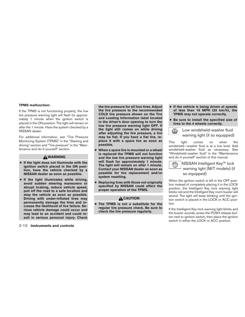 NISSAN 2010 Versa Hatchback - Owner's Manual User Manual | Page 87 / 338
