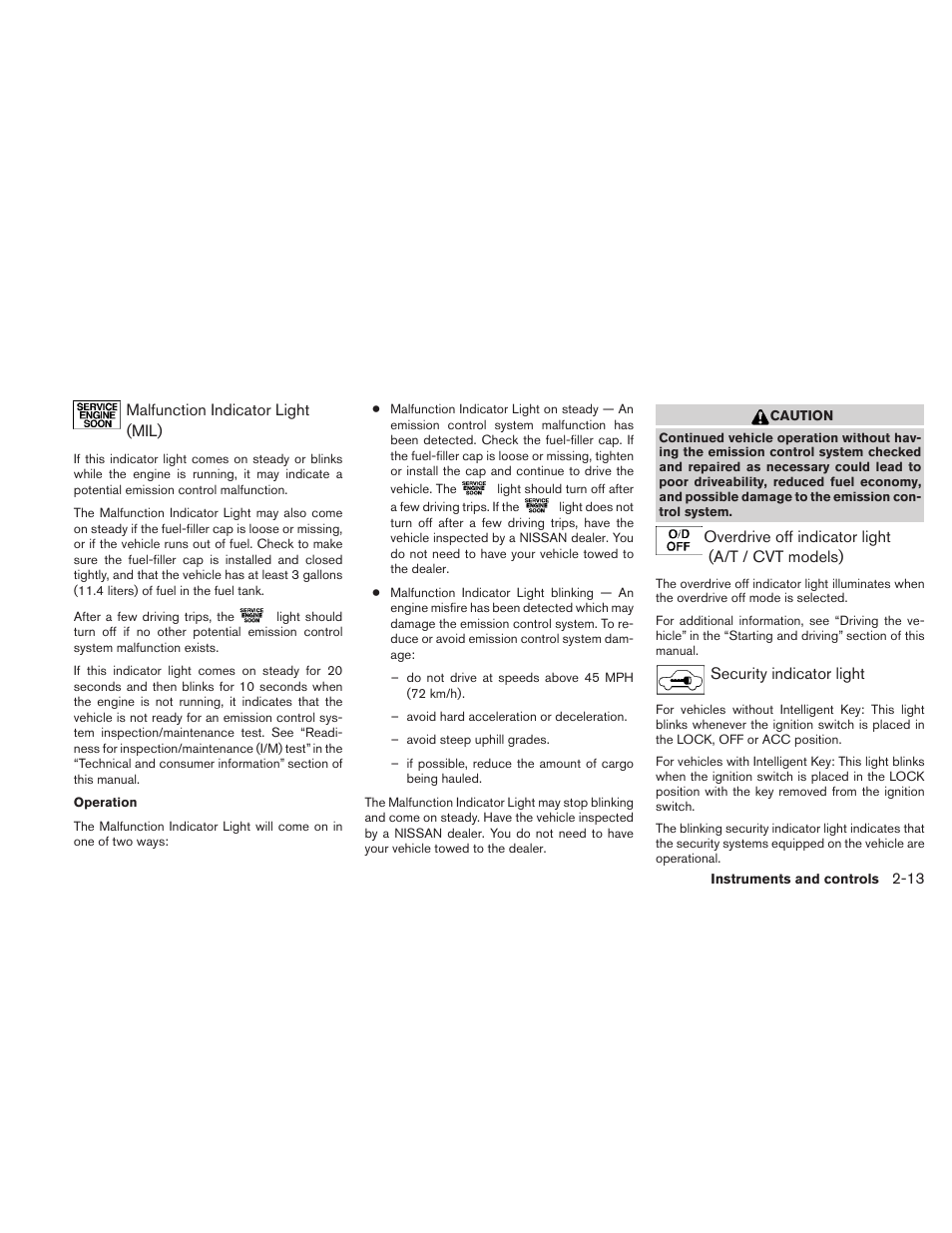 NISSAN 2010 Versa Hatchback - Owner's Manual User Manual | Page 90 / 338
