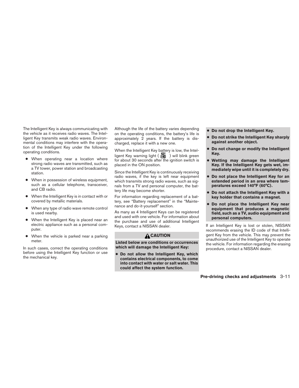 NISSAN 2011 Versa Hatchback - Owner's Manual User Manual | Page 126 / 350