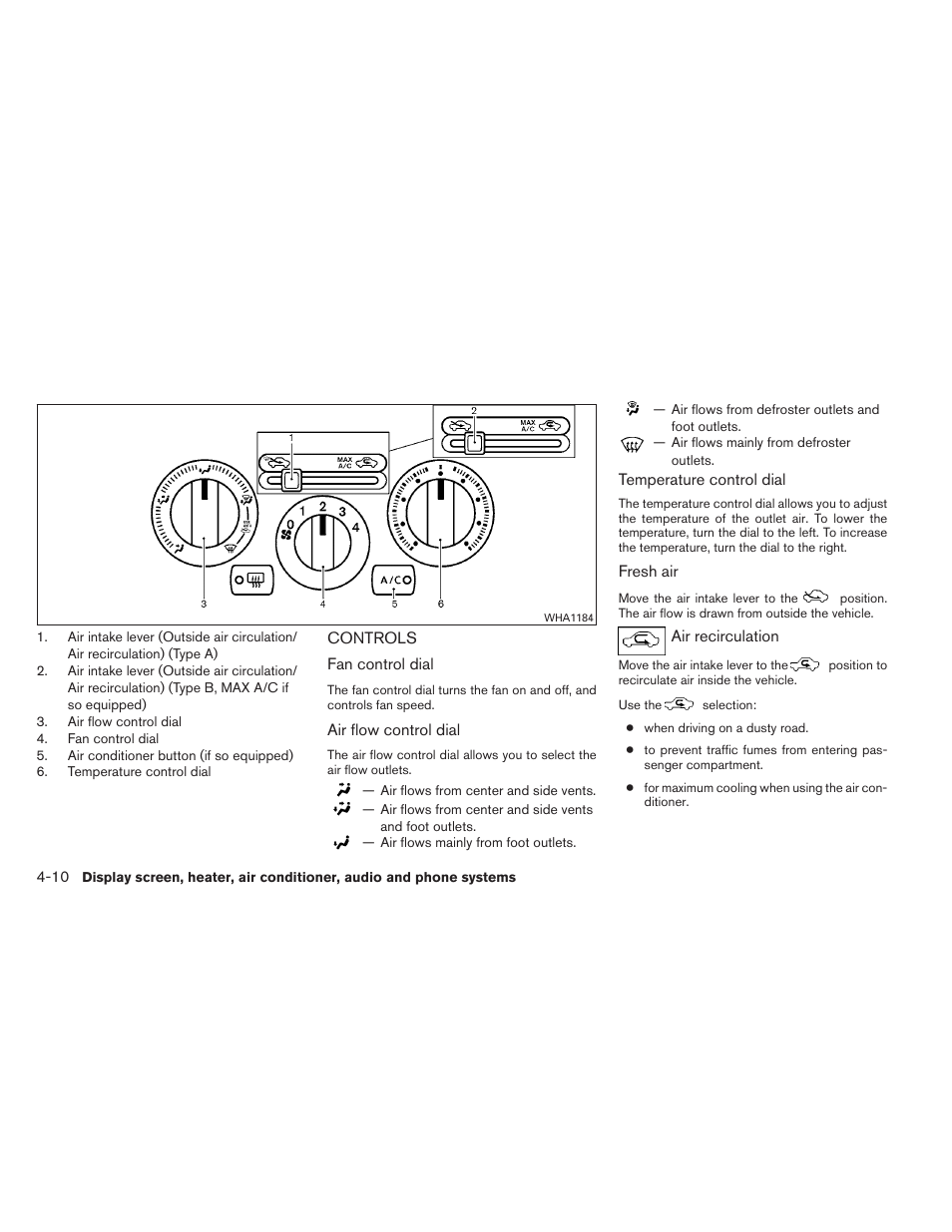 Controls -10 | NISSAN 2012 Versa Hatchback - Owner's Manual User Manual | Page 143 / 320