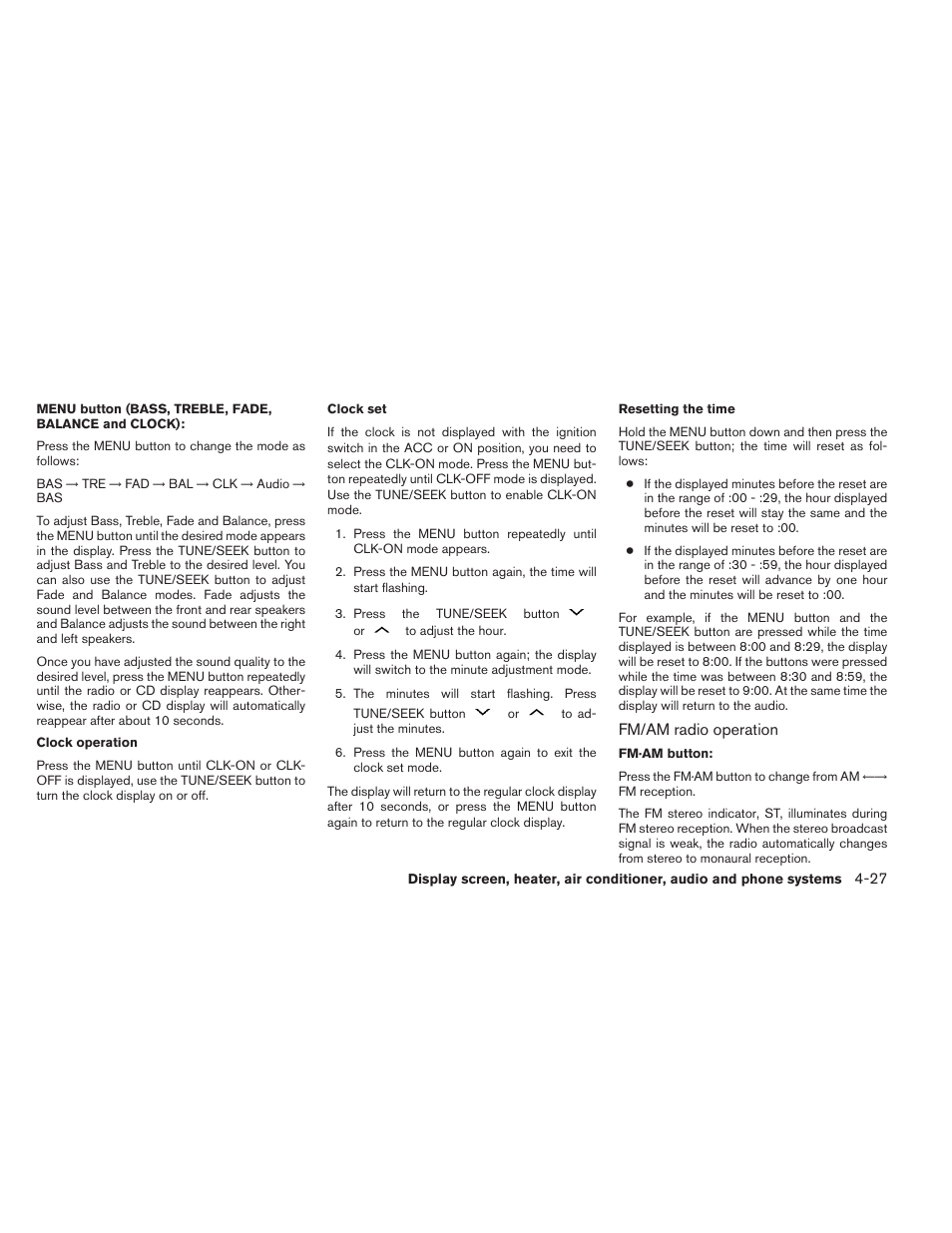 NISSAN 2012 Versa Hatchback - Owner's Manual User Manual | Page 160 / 320