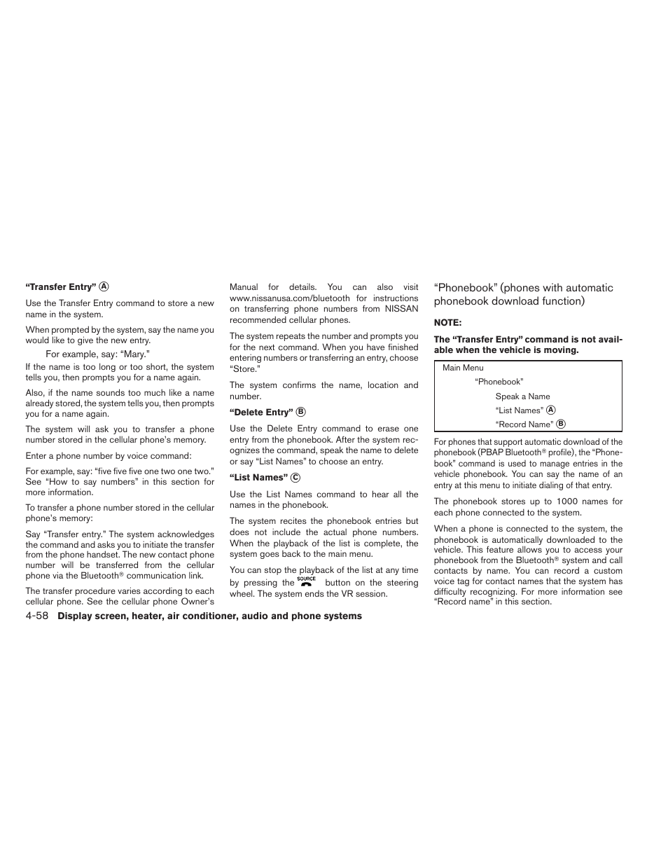 NISSAN 2012 Versa Hatchback - Owner's Manual User Manual | Page 191 / 320