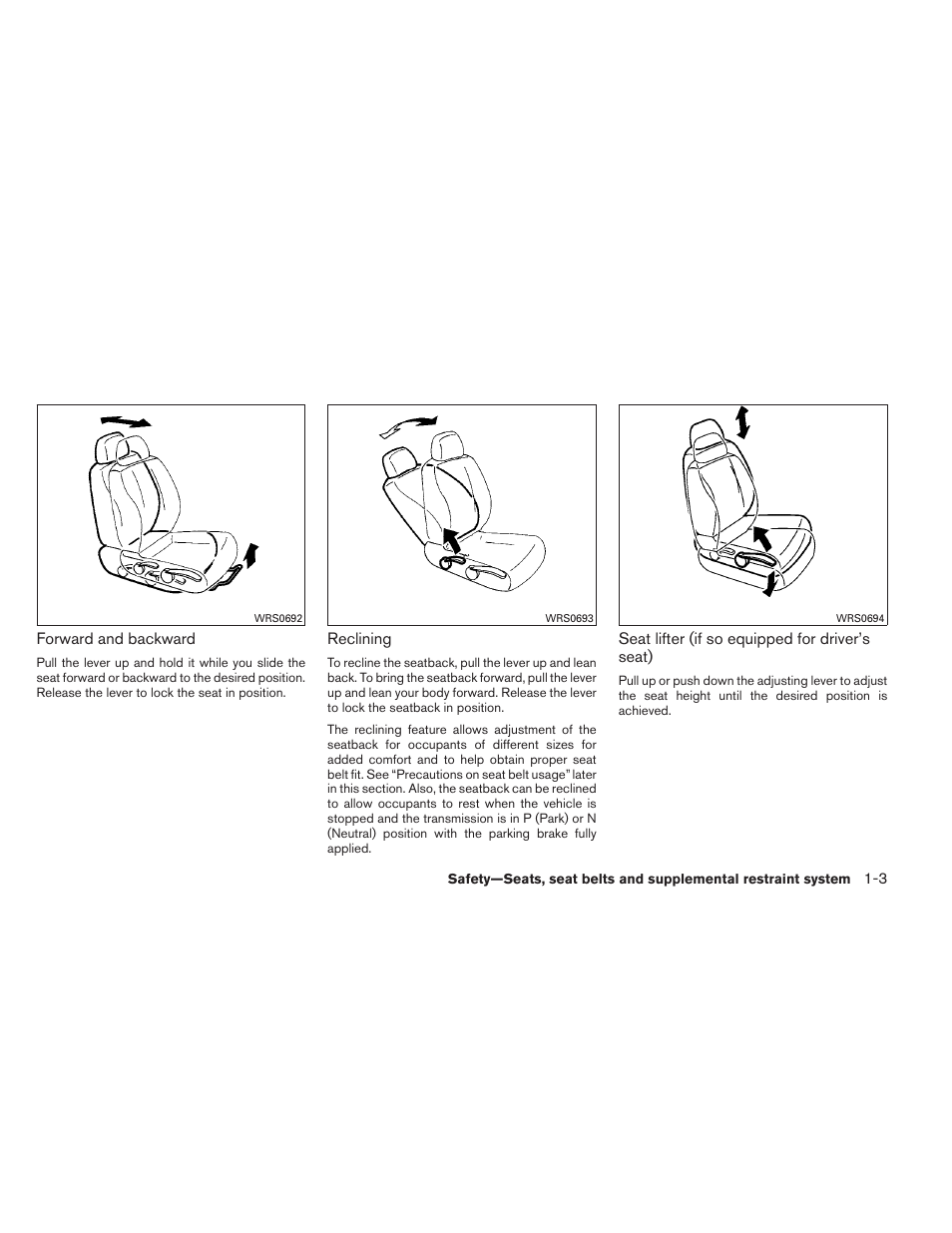 NISSAN 2012 Versa Hatchback - Owner's Manual User Manual | Page 20 / 320